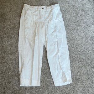 Talbots White Chinos Relaxed Fit Lightweight